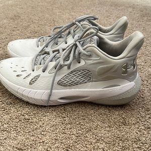 Under Armour White Mens Basketball Shoes